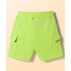 Babyhug Single Jersey Knit Sleevless T-Shirt & Shorts Set with Miami Print - Light Green & White
