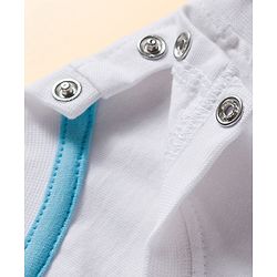 Babyhug Single Jersey Knit Sleevless T-Shirt & Shorts Set with Miami Print - Light Green & White