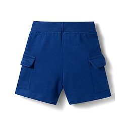 Babyhug Single Jersey Knit Half Sleeves Shirt & Shorts Set with Leaf Print - Navy Blue