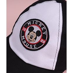 Babyhug Disney 100% Cotton Woven Summer Cap With Micky Mouse Graphics Multicolour - Diameter 15 cm