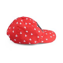 Babyhug Disney Cotton Woven Summer Cap With Mickey Mouse Graphics Red - Diameter 20 cm