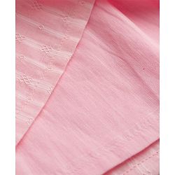 Babyhug Cotton Woven Half Sleeves Embroidered Frock With Bloomer - Pink