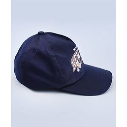 Babyhug Disney 100% Cotton Woven Summer Cap With Micky Mouse Graphics Navy Blue - Diameter 18 cm