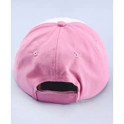 Babyhug Disney 100% Cotton Woven Summer Cap With Minnie Mouse Graphics Multicolour - Diameter 18 cm