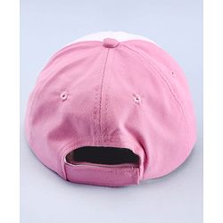 Babyhug Disney 100% Cotton Woven Summer Cap With Minnie Mouse Graphics Multicolour - Diameter 18.5 cm
