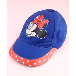 Bbayhug Disney Cotton Woven Summer Cap With Minnie Mouse Graphics Multicolor - Diameter 17 cm