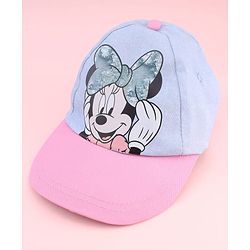 Babyhug Disney Summer Cap With Minnie Mouse Graphics Multicolor - Diameter 17 cm