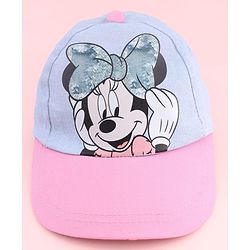 Babyhug Disney Summer Cap With Minnie Mouse Graphics Multicolor - Diameter 17 cm
