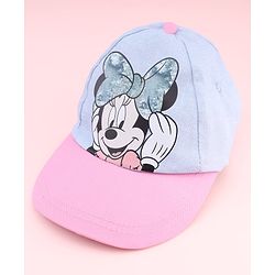Babyhug Disney Summer Cap With Minnie Mouse Graphics Multicolor - Diameter 17 cm
