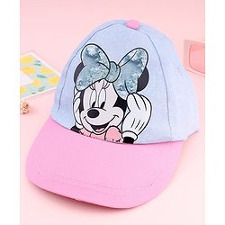 Babyhug Disney Summer Cap With Minnie Mouse Graphics Multicolor - Diameter 18 cm