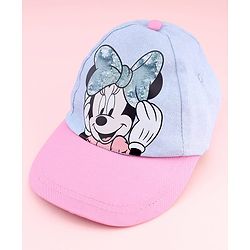 Babyhug Disney Summer Cap With Minnie Mouse Graphics Multicolor - Diameter 18 cm