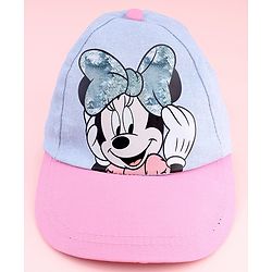 Babyhug Disney Summer Cap With Minnie Mouse Graphics Multicolor - Diameter 18 cm