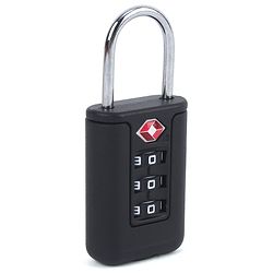 Babyhug Secure 3-Digit Luggage TSA Lock ??Black Lightweight Travel Lock Durable Combination Lock for Bags & Suitcases Compact & Easy to Use Free Size Number Lock.