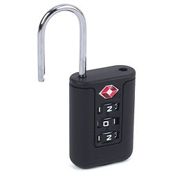 Babyhug Secure 3-Digit Luggage TSA Lock ??Black Lightweight Travel Lock Durable Combination Lock for Bags & Suitcases Compact & Easy to Use Free Size Number Lock.