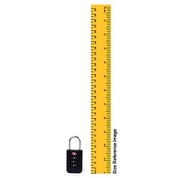 Babyhug Secure 3-Digit Luggage TSA Lock ??Black Lightweight Travel Lock Durable Combination Lock for Bags & Suitcases Compact & Easy to Use Free Size Number Lock.
