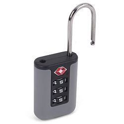 Babyhug Secure 3-Digit Luggage TSA Lock ??Black Lightweight Travel Lock Durable Combination Lock for Bags & Suitcases Compact & Easy to Use Free Size Number Lock.