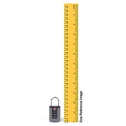 Babyhug Secure 3-Digit Luggage TSA Lock ??Black Lightweight Travel Lock Durable Combination Lock for Bags & Suitcases Compact & Easy to Use Free Size Number Lock.