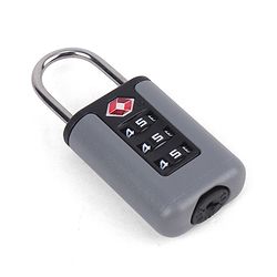 Babyhug Secure 3-Digit Luggage TSA Lock ??Black Lightweight Travel Lock Durable Combination Lock for Bags & Suitcases Compact & Easy to Use Free Size Number Lock.
