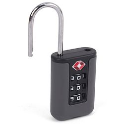 Babyhug Secure 3-Digit Luggage TSA Lock ??Black Lightweight Travel Lock Durable Combination Lock for Bags & Suitcases Compact & Easy to Use Free Size Number Lock.