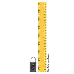 Babyhug Secure 3-Digit Luggage TSA Lock ??Black Lightweight Travel Lock Durable Combination Lock for Bags & Suitcases Compact & Easy to Use Free Size Number Lock.