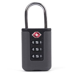 Babyhug Secure 3-Digit Luggage TSA Lock ??Black Lightweight Travel Lock Durable Combination Lock for Bags & Suitcases Compact & Easy to Use Free Size Number Lock.