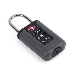Babyhug Secure 3-Digit Luggage TSA Lock ??Black Lightweight Travel Lock Durable Combination Lock for Bags & Suitcases Compact & Easy to Use Free Size Number Lock.