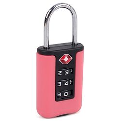 Babyhug Secure 3-Digit Luggage TSA Lock ??Black Lightweight Travel Lock Durable Combination Lock for Bags & Suitcases Compact & Easy to Use Free Size Number Lock.