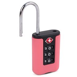 Babyhug Secure 3-Digit Luggage TSA Lock ??Black Lightweight Travel Lock Durable Combination Lock for Bags & Suitcases Compact & Easy to Use Free Size Number Lock.