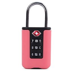 Babyhug Secure 3-Digit Luggage TSA Lock ??Black Lightweight Travel Lock Durable Combination Lock for Bags & Suitcases Compact & Easy to Use Free Size Number Lock.