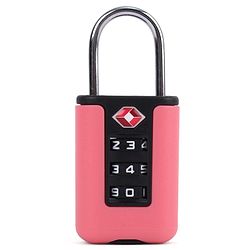 Babyhug Secure 3-Digit Luggage TSA Lock ??Black Lightweight Travel Lock Durable Combination Lock for Bags & Suitcases Compact & Easy to Use Free Size Number Lock.