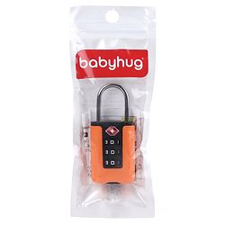 Babyhug Secure 3-Digit Luggage TSA Lock ??Black Lightweight Travel Lock Durable Combination Lock for Bags & Suitcases Compact & Easy to Use Free Size Number Lock.
