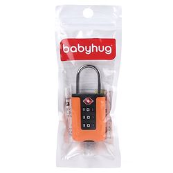 Babyhug Secure 3-Digit Luggage TSA Lock ??Black Lightweight Travel Lock Durable Combination Lock for Bags & Suitcases Compact & Easy to Use Free Size Number Lock.