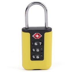 Babyhug Secure 3-Digit Luggage TSA Lock ??Black Lightweight Travel Lock Durable Combination Lock for Bags & Suitcases Compact & Easy to Use Free Size Number Lock.