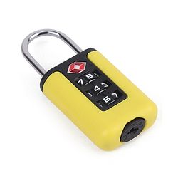Babyhug Secure 3-Digit Luggage TSA Lock ??Black Lightweight Travel Lock Durable Combination Lock for Bags & Suitcases Compact & Easy to Use Free Size Number Lock.