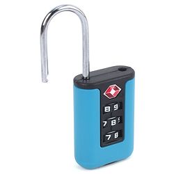 Babyhug Secure 3-Digit Luggage TSA Lock ??Black Lightweight Travel Lock Durable Combination Lock for Bags & Suitcases Compact & Easy to Use Free Size Number Lock.