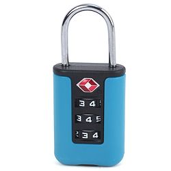 Babyhug Secure 3-Digit Luggage TSA Lock ??Black Lightweight Travel Lock Durable Combination Lock for Bags & Suitcases Compact & Easy to Use Free Size Number Lock.