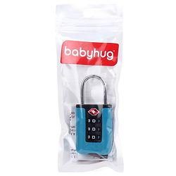 Babyhug Secure 3-Digit Luggage TSA Lock ??Black Lightweight Travel Lock Durable Combination Lock for Bags & Suitcases Compact & Easy to Use Free Size Number Lock.