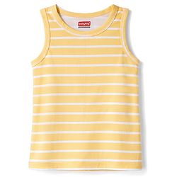 Babyhug 100% Cotton Antibacterial Sleeveless Striped Vests With Bear Print Pack of 3 - Multicolor