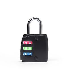 Babyhug Travel Luggage Tag with 3-Digit Combination Lock - Blue| Secure Metal Shackle| Lightweight Travel Lock| Durable Combination Lock for Bags & Suitcases| Compact & Easy to Use