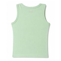 Babyhug 100% Cotton Knit Sleeveless Striped & Zebra Printed Anti Bacterial Sando Vests Pack Of 3 - Light Blue Orange & Green