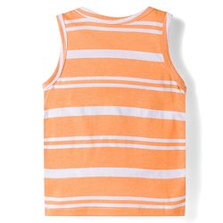 Babyhug 100% Cotton Single Jersey Knit Antibacterial Sleeveless Vests With Animal Print Pack of 3 - Multicolr