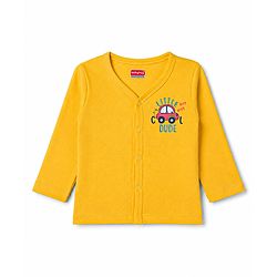 Babyhug Cotton Knit Full Sleeves T-Shirt & Pyjama Night Suit With Peach Print & Cap - Orange