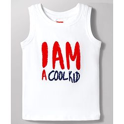 Babyhug Knitted Half Sleeves Jacket With Text Printed Inner Tee - Red
