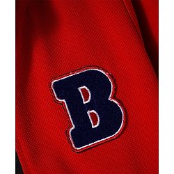 Babyhug Knitted Half Sleeves Jacket With Text Printed Inner Tee - Red