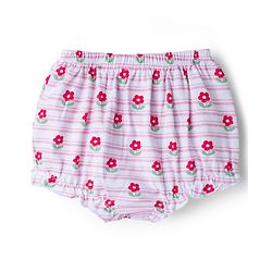 Babyhug 100% Cotton Knit Antibacterial Printed Bloomers Pack of 5 - Multicolor