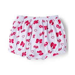 Babyhug 100% Cotton Knit Antibacterial Printed Bloomers Pack of 5 - Multicolor