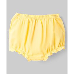 Babyhug 100% Cotton Knit Antibacterial Bloomers with Bow & Polka Dot Print Pack of 3 - Multicolor