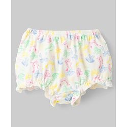 Babyhug 100% Cotton Knit Antibacterial Bloomers with Bow & Polka Dot Print Pack of 3 - Multicolor