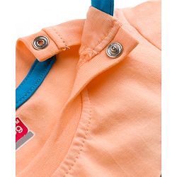 Babyhug Cotton Knit T-Shirts Half Sleeves Structured with Graphics & Applique Detailing Orange 12-18 Months