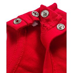 Babyhug Cotton Knit Sleeveless Tank T-Shirt with Number Graphics & Rib at Neck  - Red